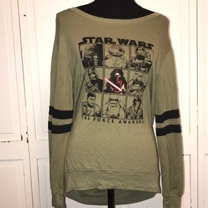 Star Wars high-low tunic top green M 7/9